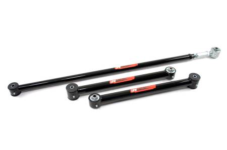 UMI Performance - UMI Performance 203337-B - 1982-2002 F-Body Lower Control Arms & On-Car Adjustable Panhard Bar Kit- w/ Roto-Joints - Black