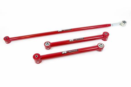 UMI Performance - UMI Performance 203337-R - 1982-2002 F-Body Lower Control Arms & On-Car Adjustable Panhard Bar Kit- w/ Roto-Joints - Red