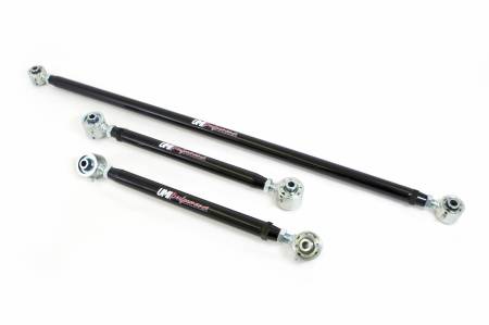 UMI Performance - UMI Performance 203538-B - 1982-2002 F-Body Double Adjustable Lower Control Arm Panhard Bar Kit, Mild-Steel - Black