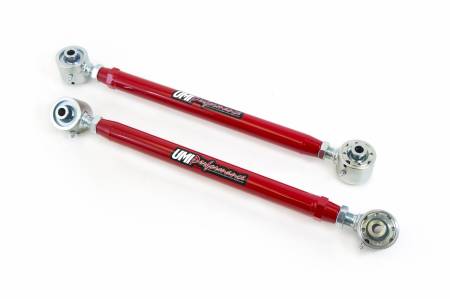 UMI Performance - UMI Performance 2035CM-R - 1982-2002 F-Body Double Adjustable Control Arms, Chrome Moly with Roto-Joints - Red