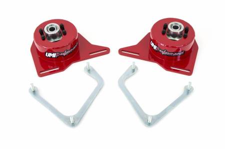 UMI Performance - UMI Performance 2040-R - 1982-1992 GM F-Body Spherical Caster/Camber Plates - Red