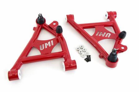 UMI Performance - UMI Performance 2052-R - 1982-1992 GM F-Body Front Lower A-arms, Delrin, Coilover Specific - Red