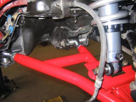 UMI Performance - UMI Performance 230010-R - 1993-2002 GM F-Body Front A-Arm Kit, Adjustable, Drag - Red