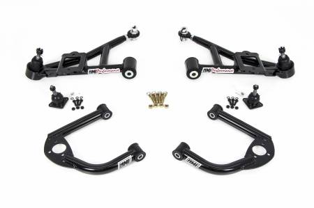 UMI Performance - UMI Performance 230511-B - 1993-2002 GM F-Body Front A-Arm Kit, Non-Adjustable, Street - Black