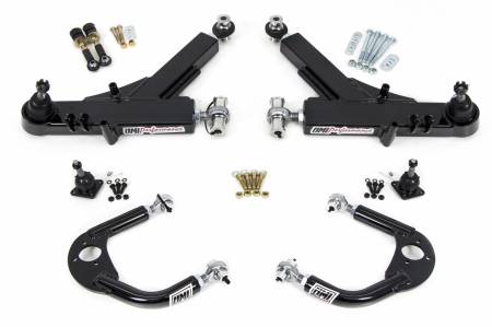 UMI Performance - UMI Performance 230910-B - 1993-2002 GM F-Body Front A-Arm Kit, Road Race, Boxed Lower + Adj Upper - Black