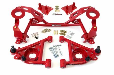 UMI Performance - UMI Performance 240331-R - 1982-1992 GM F-Body Tubular K-member & A-arm Package, LSX, Factory Springs - Red