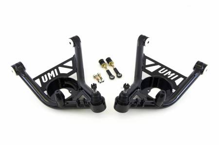 UMI Performance - UMI Performance 2652-B - 1970-1981 GM F-Body Front Lower A-arms, Delrin Bushings - Black