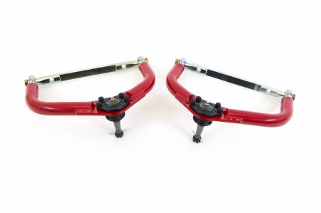 UMI Performance - UMI Performance 2656-1-R - 1970-1981 GM F-Body Upper A-arms, Front, Adjustable, Tall ball joints - Red