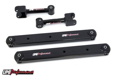 UMI Performance - UMI Performance 302116-B - 1978-1988 GM G-Body Rear Control Arm Kit, Fully Boxed Lowers - Black