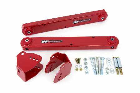 UMI Performance - UMI Performance 3022-R - 1978-1988 GM G-Body Rear Lift Bar Set, Bolt In - Red