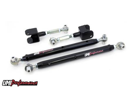 UMI Performance - UMI Performance 302717-B - 1978-1988 GM G-Body Double Adjustable Upper & Lower Rear Control Arms Kit - Black