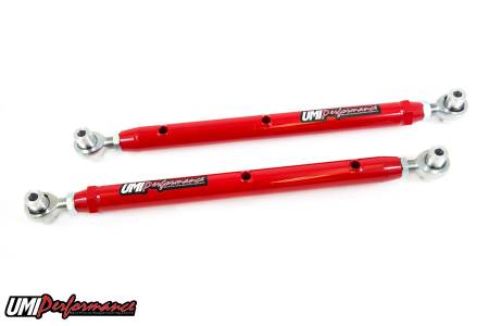 UMI Performance - UMI Performance 3027-R - 1978-1988 GM G-Body Double Adjustable Lower Control Arms with Rod Ends - Red