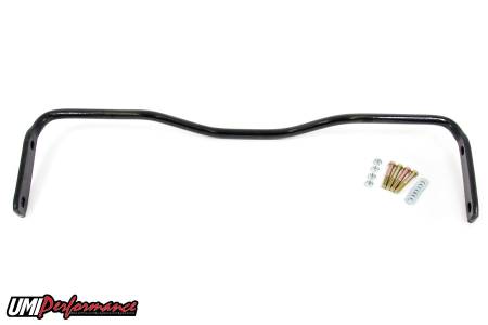 UMI Performance - UMI Performance 3034-B - 1978-1988 GM G-Body 1" Solid Rear Sway Bar - Black