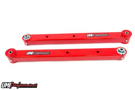 UMI Performance - UMI Performance 3041-R - 1978-1988 G-Body Boxed Lower Control Arms- Poly/Roto-Joint - Red