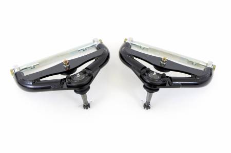 UMI Performance - UMI Performance 3056-1-B - 1978-1988 G-Body, S10 Tubular Front Upper A-Arms, Adjustable, Standard Ball Joints - Black