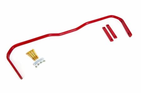 UMI Performance - UMI Performance 3665-R - 1965-1970 Chevy B-Body Solid 1" Rear Sway Bar - Red