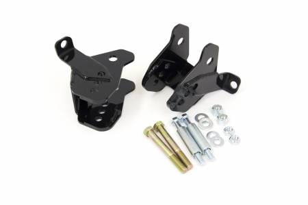 UMI Performance - UMI Performance 4012-B - 1964-1972 GM A-Body Rear Control Arm Relocation Brackets - Bolt-In - Black