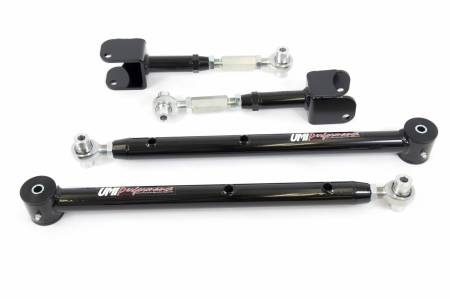 UMI Performance - UMI Performance 401419-B - 1964-1967 GM A-Body Adjustable Upper & Lower Control Arm Kit - Black