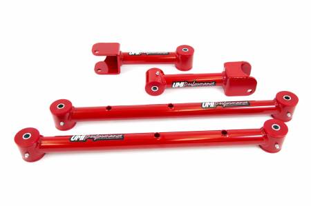 UMI Performance - UMI Performance 401516-R - 1968-1972 GM A-Body Tubular Upper & Lower Control Arms - Red