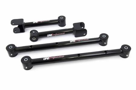 UMI Performance - UMI Performance 401518-B - 1964-1967 GM A-Body Upper & Lower Control Arm Kit - Black