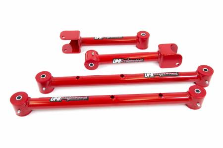 UMI Performance - UMI Performance 401518-R - 1964-1967 GM A-Body Upper & Lower Control Arm Kit - Red