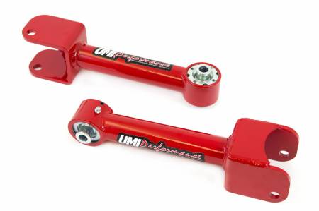 UMI Performance - UMI Performance 4036-R - 1968-1972 A-Body Non Adjustable Upper Control Arms- w/ Roto-Joint - Red