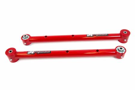 UMI Performance - UMI Performance 4038-R - 1964-1972 A-Body Lower Control Arms- Poly/Roto-Joint - Red