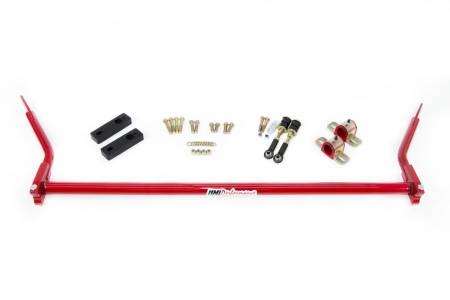 UMI Performance - UMI Performance 4080-1-R - 1964-1972 GM A-Body 1-1/4" Splined Front Sway Bar (stock style end links) - Red