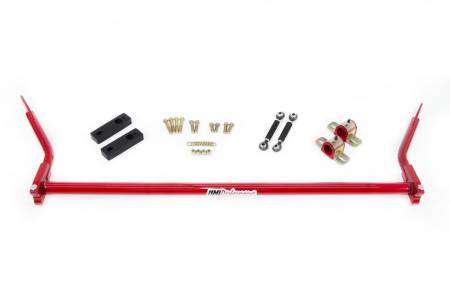UMI Performance - UMI Performance 4080-R - 1964-1972 GM A-Body 1-1/4" Splined Front Sway Bar (double shear end links) - Red