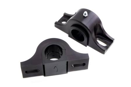 UMI Performance - UMI Performance 90047-B - Heavy Duty Billet Aluminum Front Sway Bar Mounts- 1-1/4" (32mm) - Black