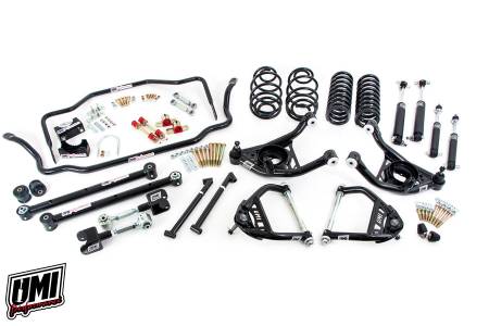 UMI Performance - UMI Performance ABF806-1-B - 1968-1972 GM A-Body Handling Package, 1" Lowering- Stage 3.5 - Black