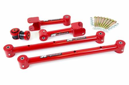 UMI Performance - UMI Performance ABR801-R - 1968-1972 GM A-Body Upper & Lower Control Arm Kit - Red