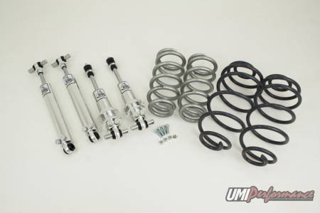 UMI Performance - UMI Performance GBF250-1 - 1978-1988 GM G-Body Shock/Spring Lowering Kit, Double Adj. Shocks, 250lb Front Springs, 1" Rear Drop