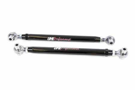 UMI Performance - UMI Performance 2017CM-B - 1978-1988 GM G-Body Adjustable Lower Control arms, Rod ends, Chrome Moly - Black