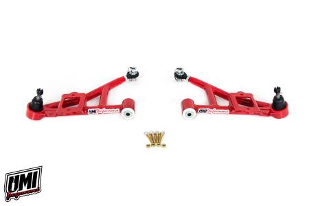 UMI Performance - UMI Performance 2307-R - 1993-2002 GM F-Body Tubular Front Lower A-Arms- Delrin, Street - Red