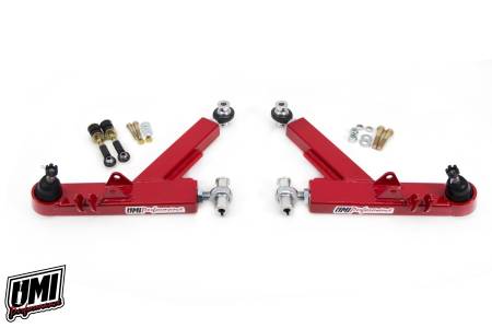 UMI Performance - UMI Performance 2314-R - 1993-2002 GM F-Body Boxed Lower A-Arms- Competition, Rod Ends - Red