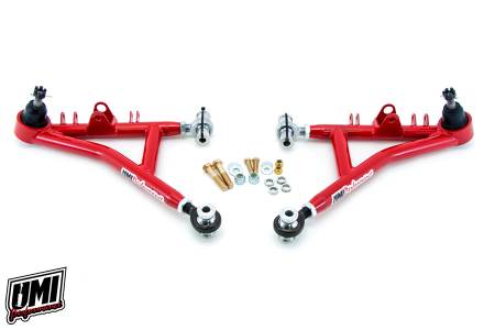 UMI Performance - UMI Performance 2317-R - 1993-2002 GM F-Body Tubular Lower A-arms, CrMo, Drag Race - Red