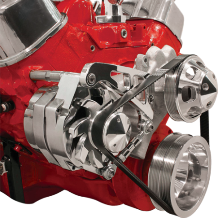 Billet Specialties - Billet Specialties FM0207PC - Alternator Bracket BBC Long Water Pump Mid Mount Passenger Side