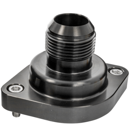 Billet Specialties - Billet Specialties BLK90900 - Thermostat Housing -16 An Straight-Out LS Appl Black