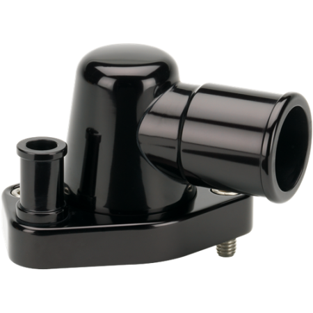 Billet Specialties - Billet Specialties BLK90620 - Thermostat Housing Black Swivel O Deg SB Ford