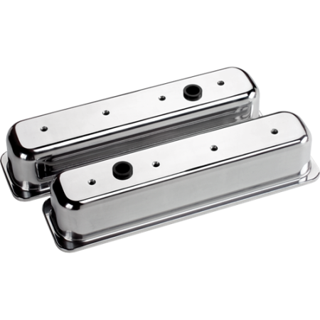 Billet Specialties - Billet Specialties 95729 - Valve Cover Chevy SB Tall Center Bolt Plain