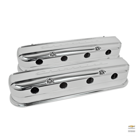 Billet Specialties - Billet Specialties P95480 - Valve Cover LS3 Modular Chev Script Profile Polished