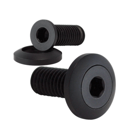 Billet Specialties - Billet Specialties BLK66115 - Pro-Bolts 5/16-18X1" with 1" Washers Black (Pair)