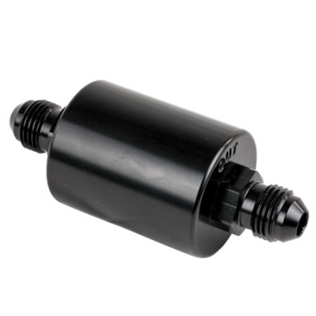 Billet Specialties - Billet Specialties BLK42230 - In-Line Fuel Filter -6 An Ends Black