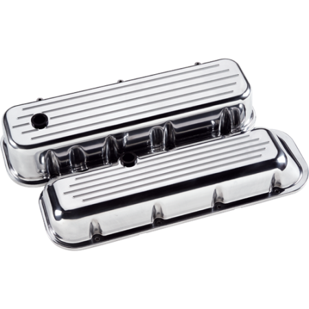 Billet Specialties - Billet Specialties 96020 - Valve Cover Chevy BB Short Ball-Milled Polished