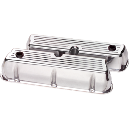 Billet Specialties - Billet Specialties 95320 - Valve Cover Ford SB Tall Ball-Milled Polished