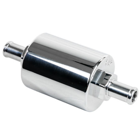 Billet Specialties - Billet Specialties 42130 - In-Line Fuel Filter 3/8" Barbed Polished