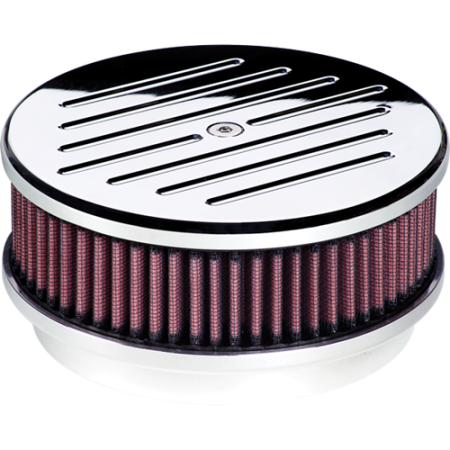 Billet Specialties - Billet Specialties 15120 - Air Cleaner 6-3/8" Round Ball-Milled Polished