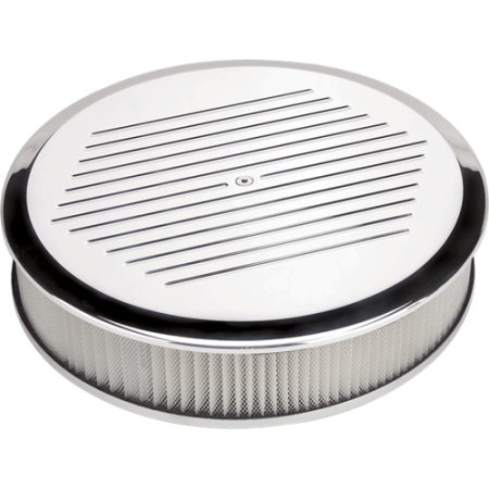 Billet Specialties - Billet Specialties 15820 - Air Cleaner 14" Round Ball-Milled