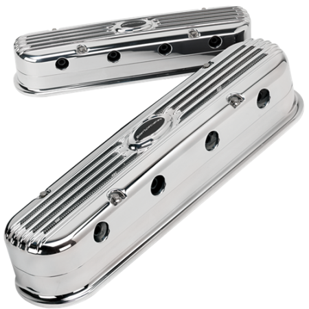 Billet Specialties - Billet Specialties P95470 - Valve Cover LS3 Modular Ribbed Profile Polished